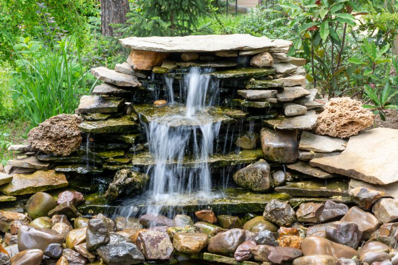 Pond Waterfall Installation